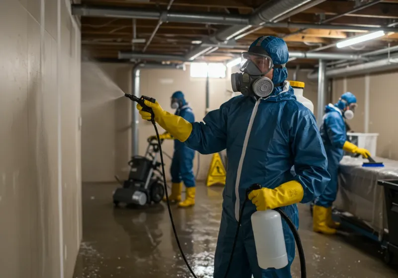 Basement Sanitization and Antimicrobial Treatment process in Saint John, MO